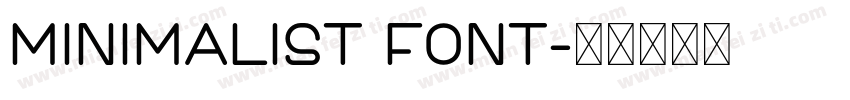 Minimalist Font字体转换